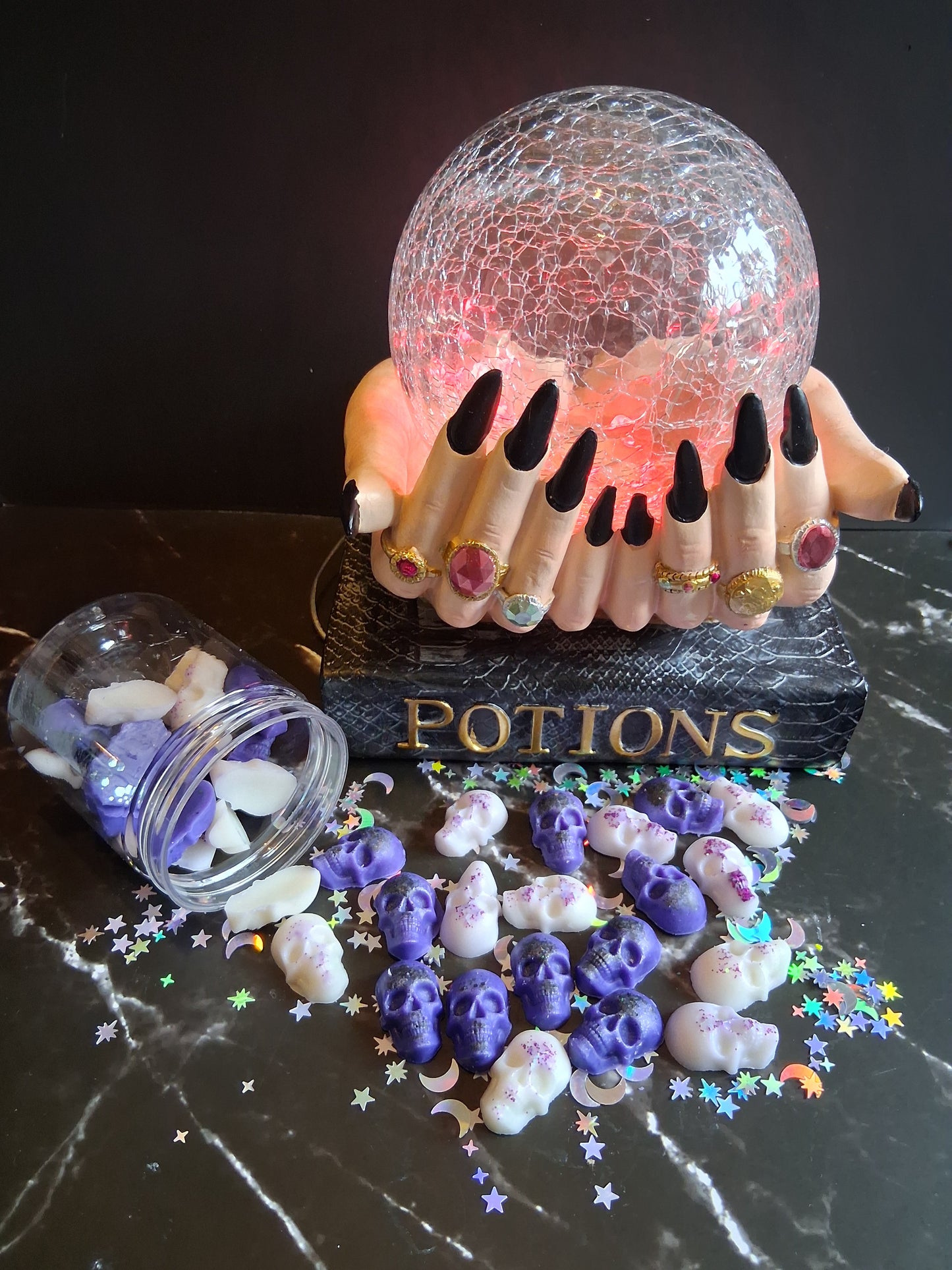 Mini Skull wax melts in fragrance Sherbet Zombie