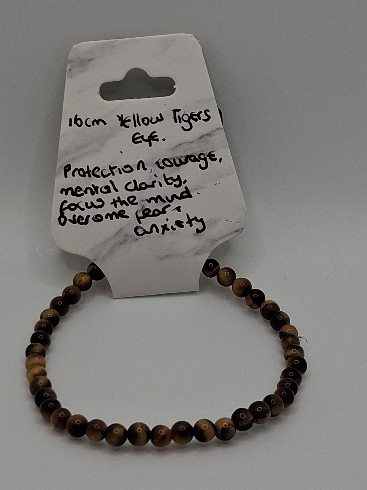 16cm Yellow Tigers Eye crystal bracelet