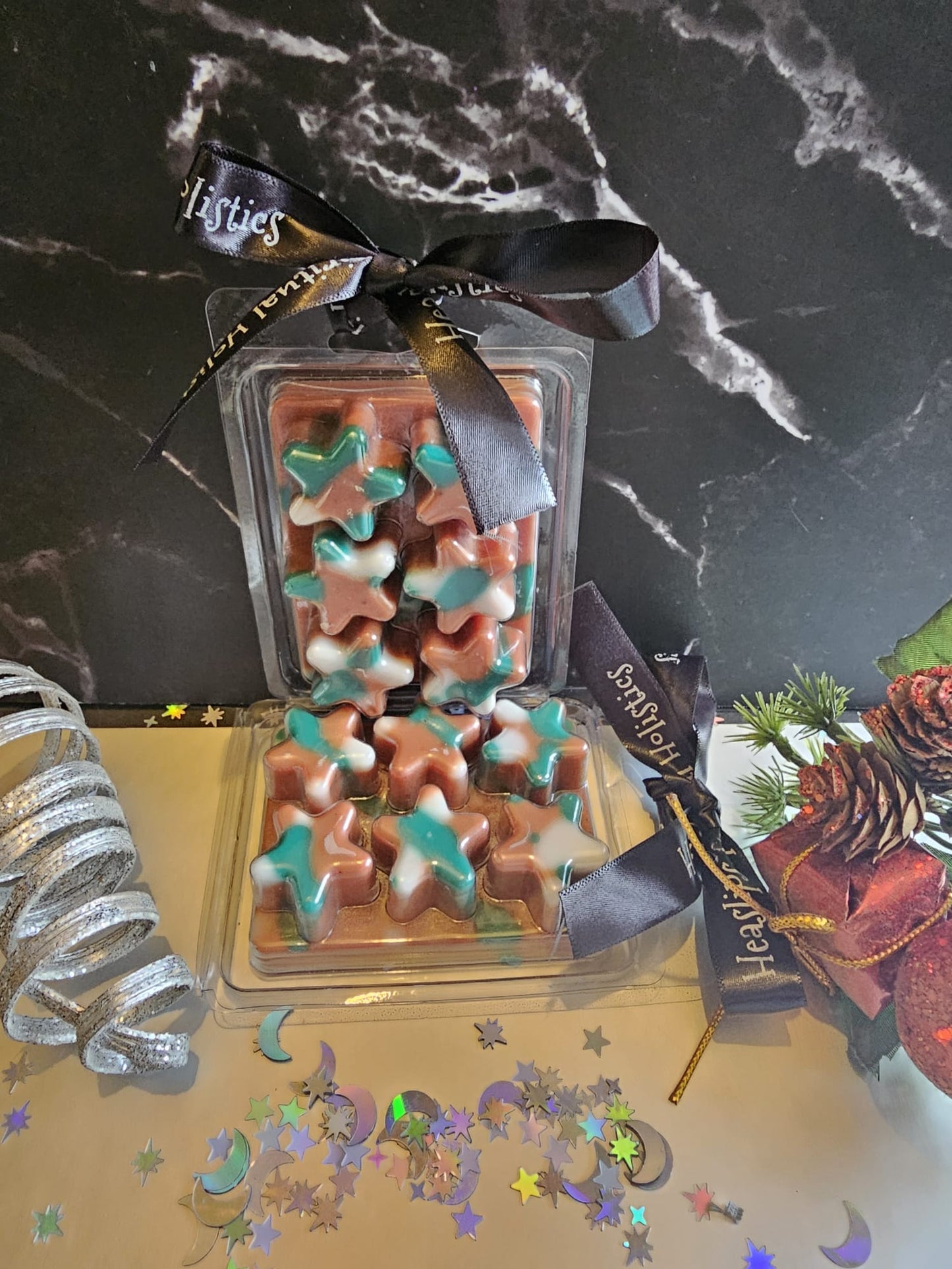 Star shaped wax melt Christmas themed in fragrance Ginger Spice