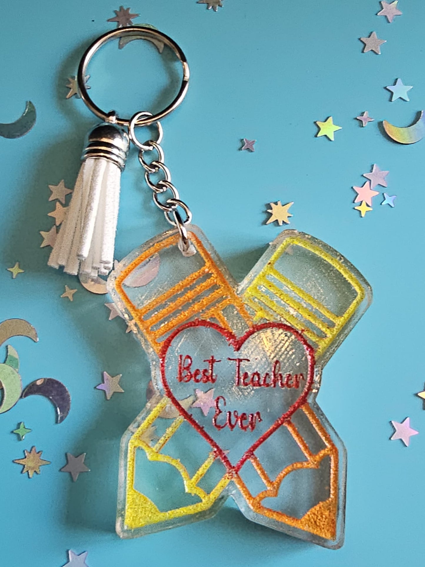 Best Teacher Ever Keyring gift