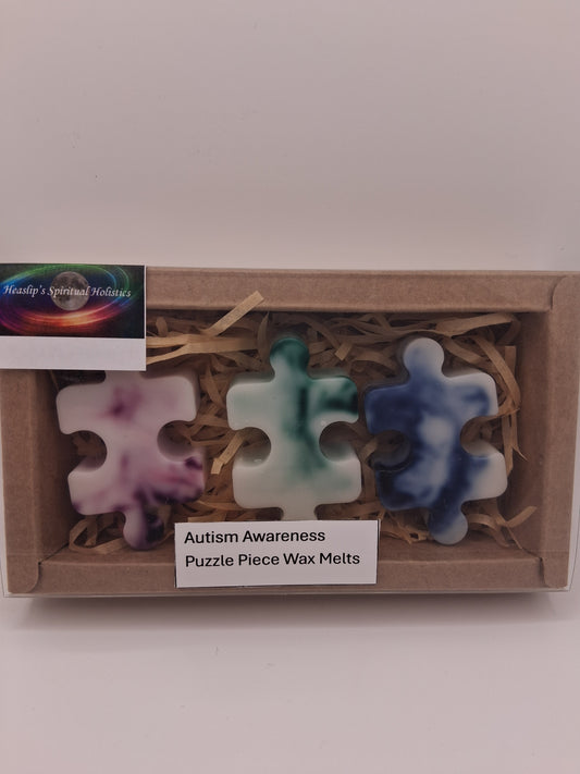 Autism awareness 3 x Puzzle pieces fragranced in Summer Breeze