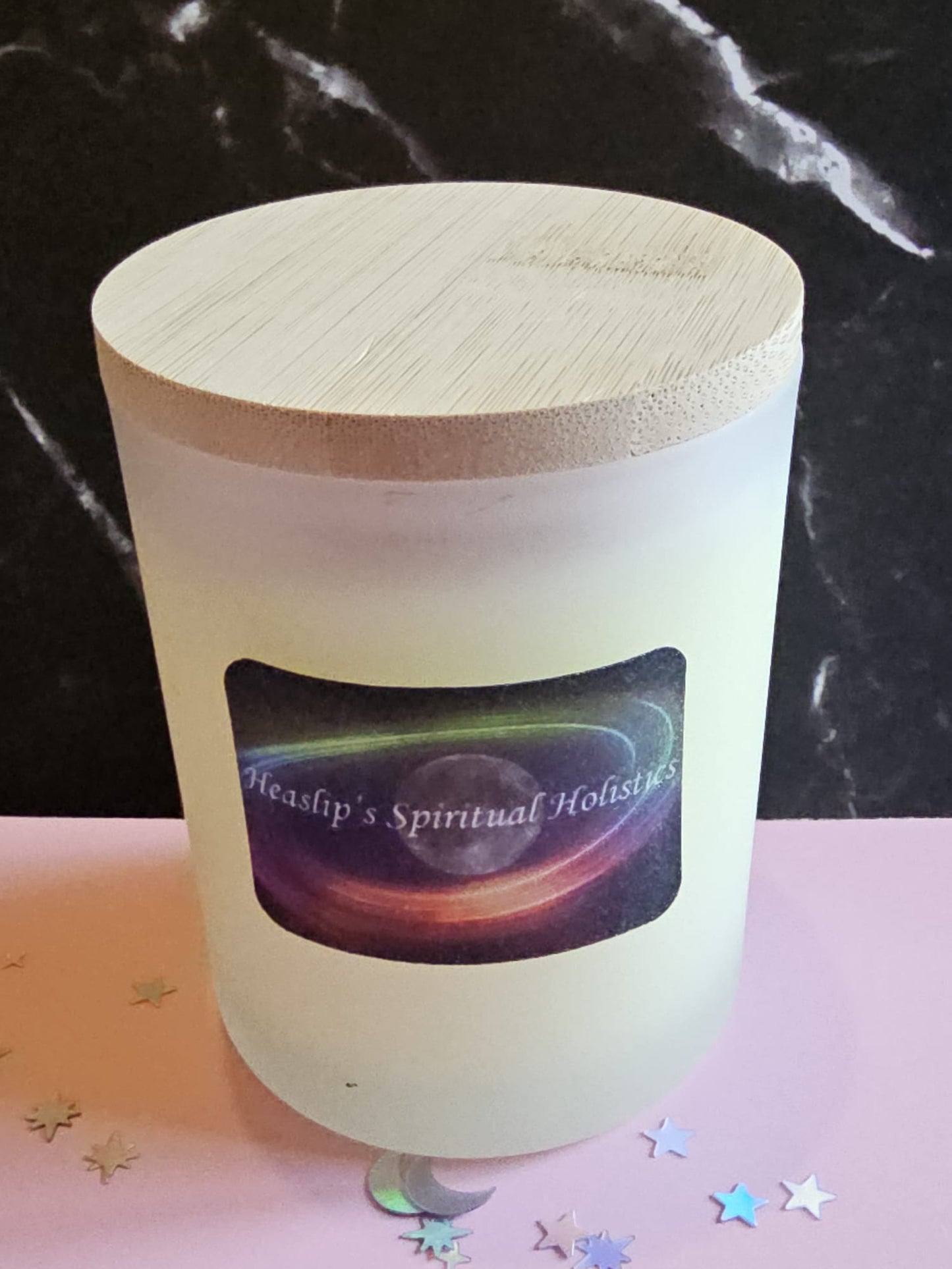 Citrusly Good fragranced candle.