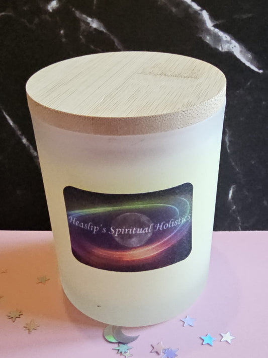 Citrusly Good fragranced candle.