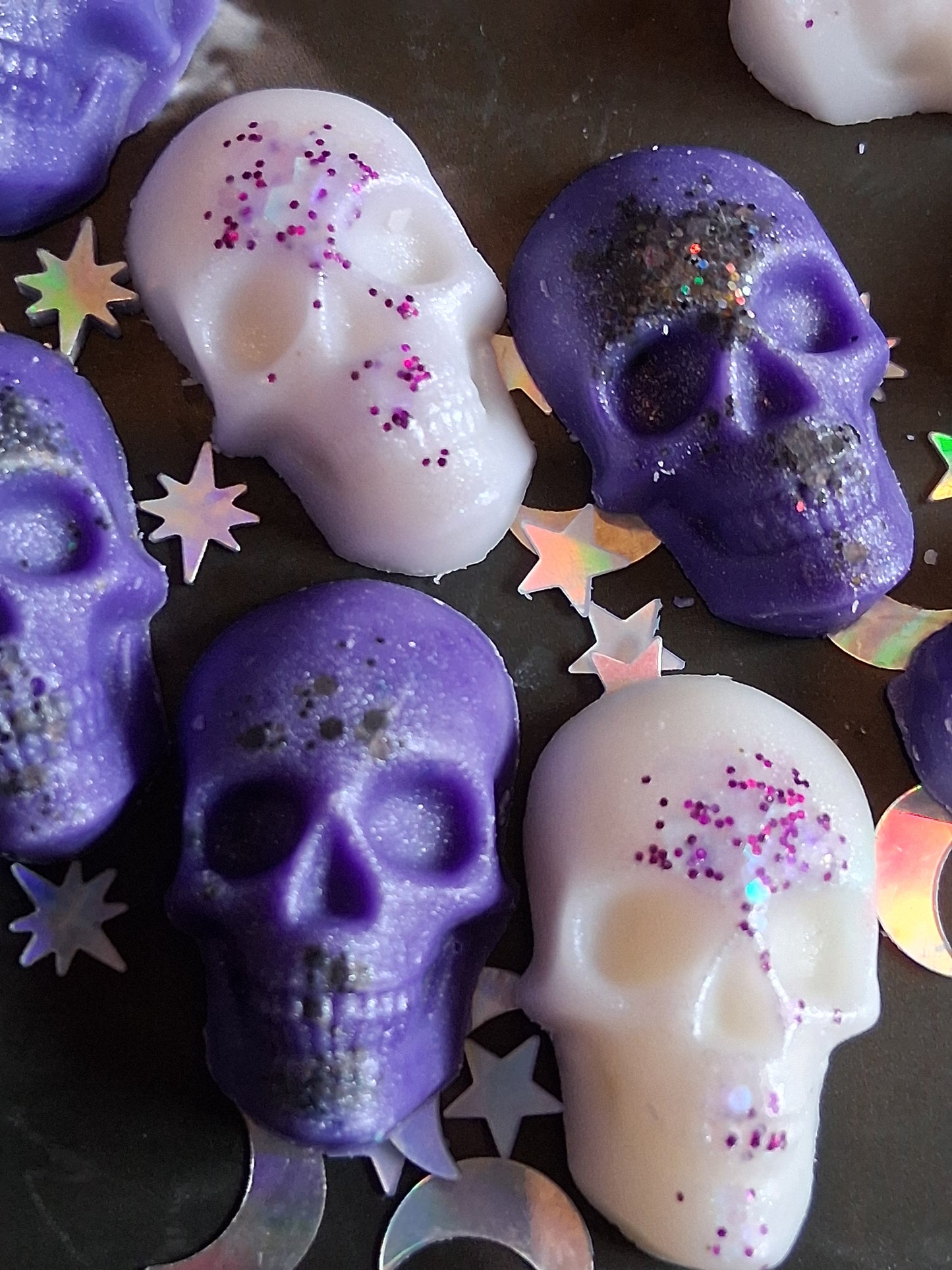 Mini Skull wax melts in fragrance Sherbet Zombie