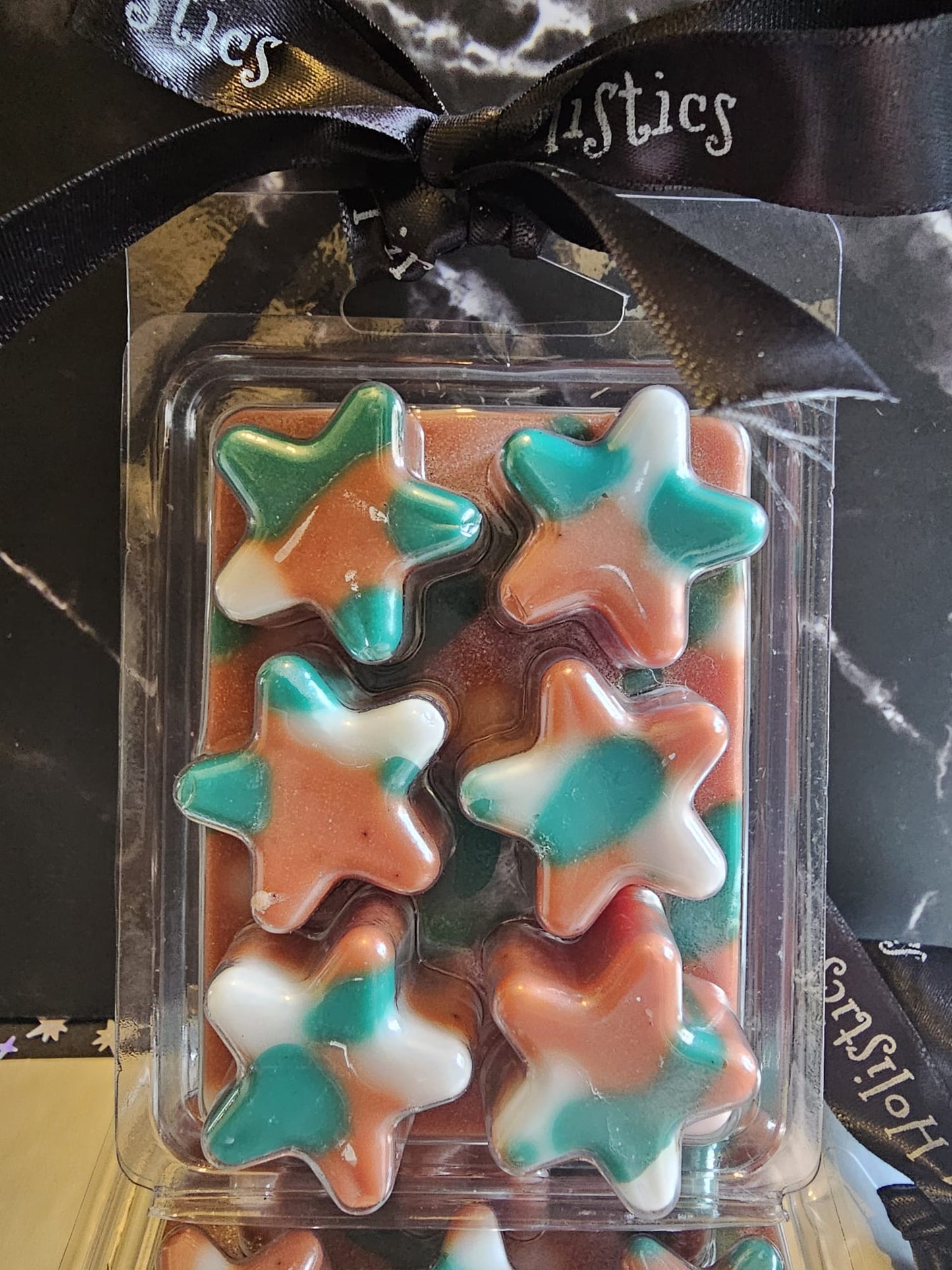 Star shaped wax melt Christmas themed in fragrance Ginger Spice