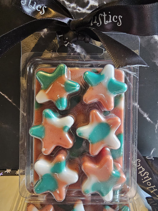 Star shaped wax melt Christmas themed in fragrance Ginger Spice