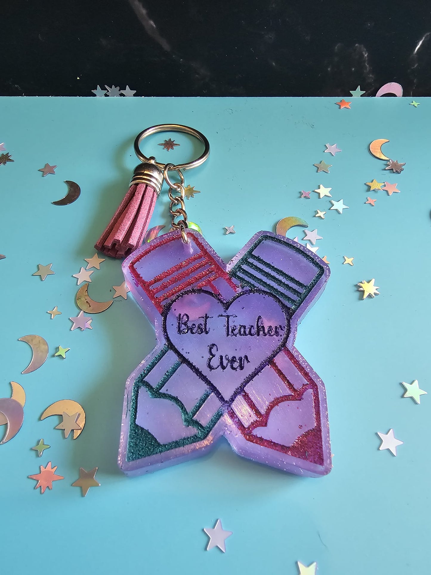 Best Teacher Ever keyring gift