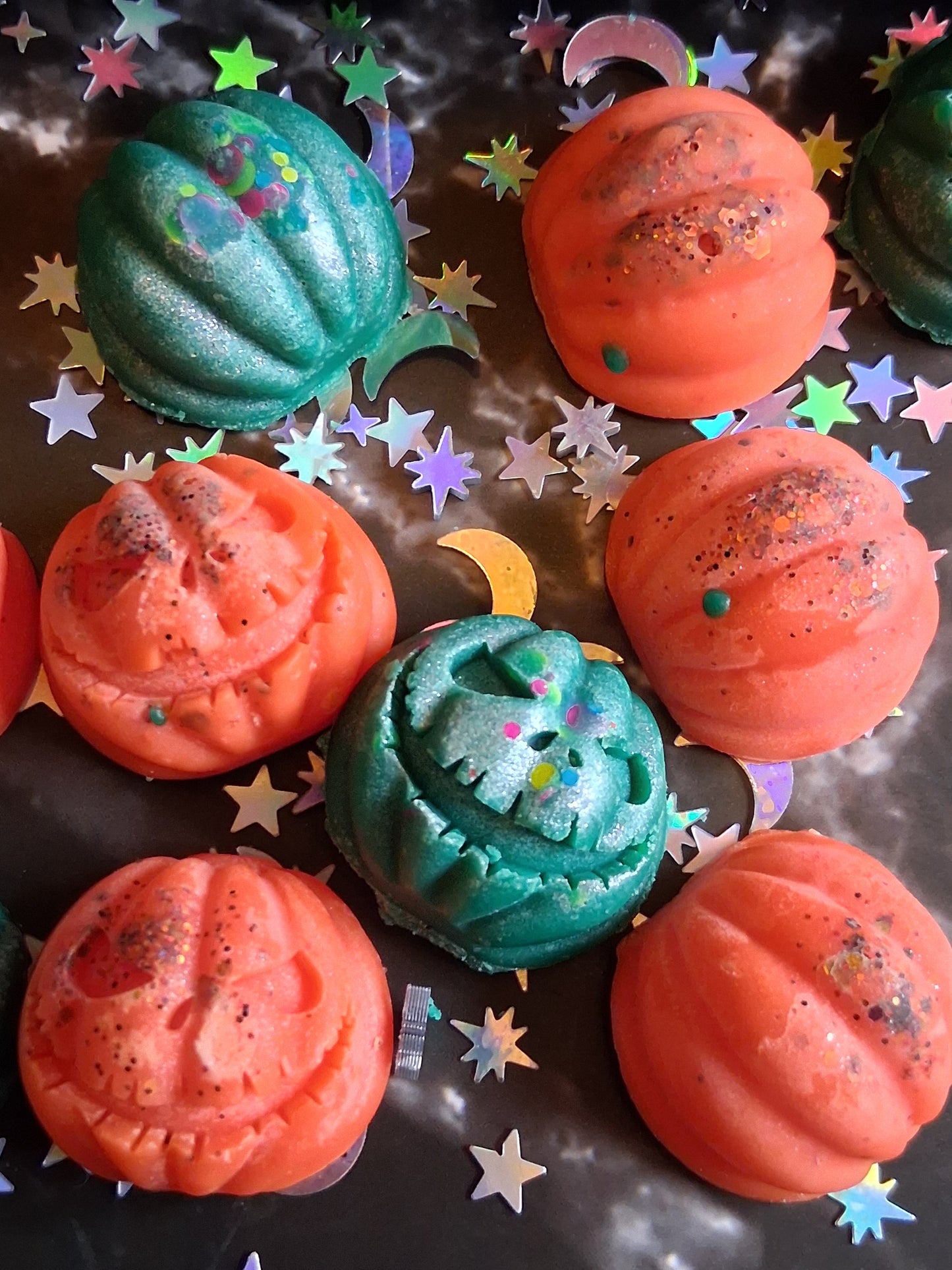 Mini pumpkin wax melts in fragrance The Headless Horseman