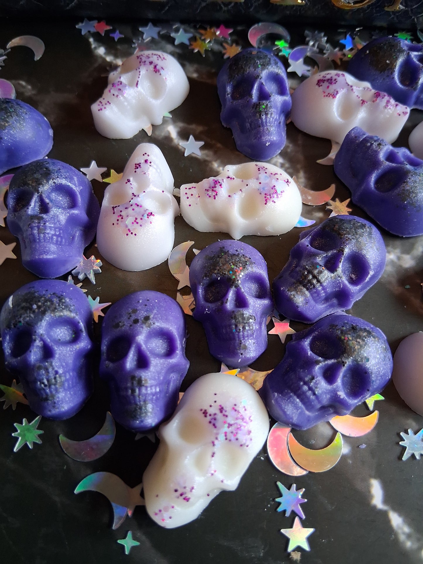Mini Skull wax melts in fragrance Sherbet Zombie