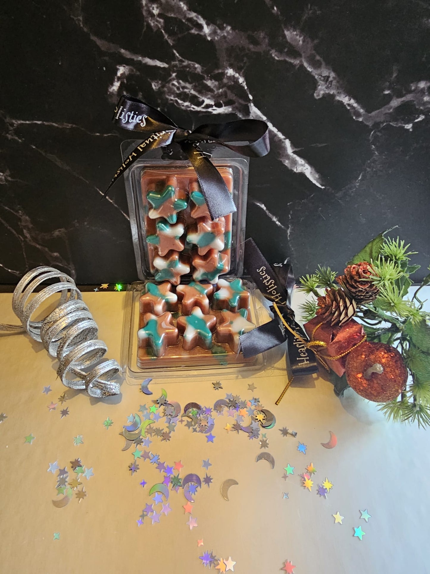 Star shaped wax melt Christmas themed in fragrance Ginger Spice