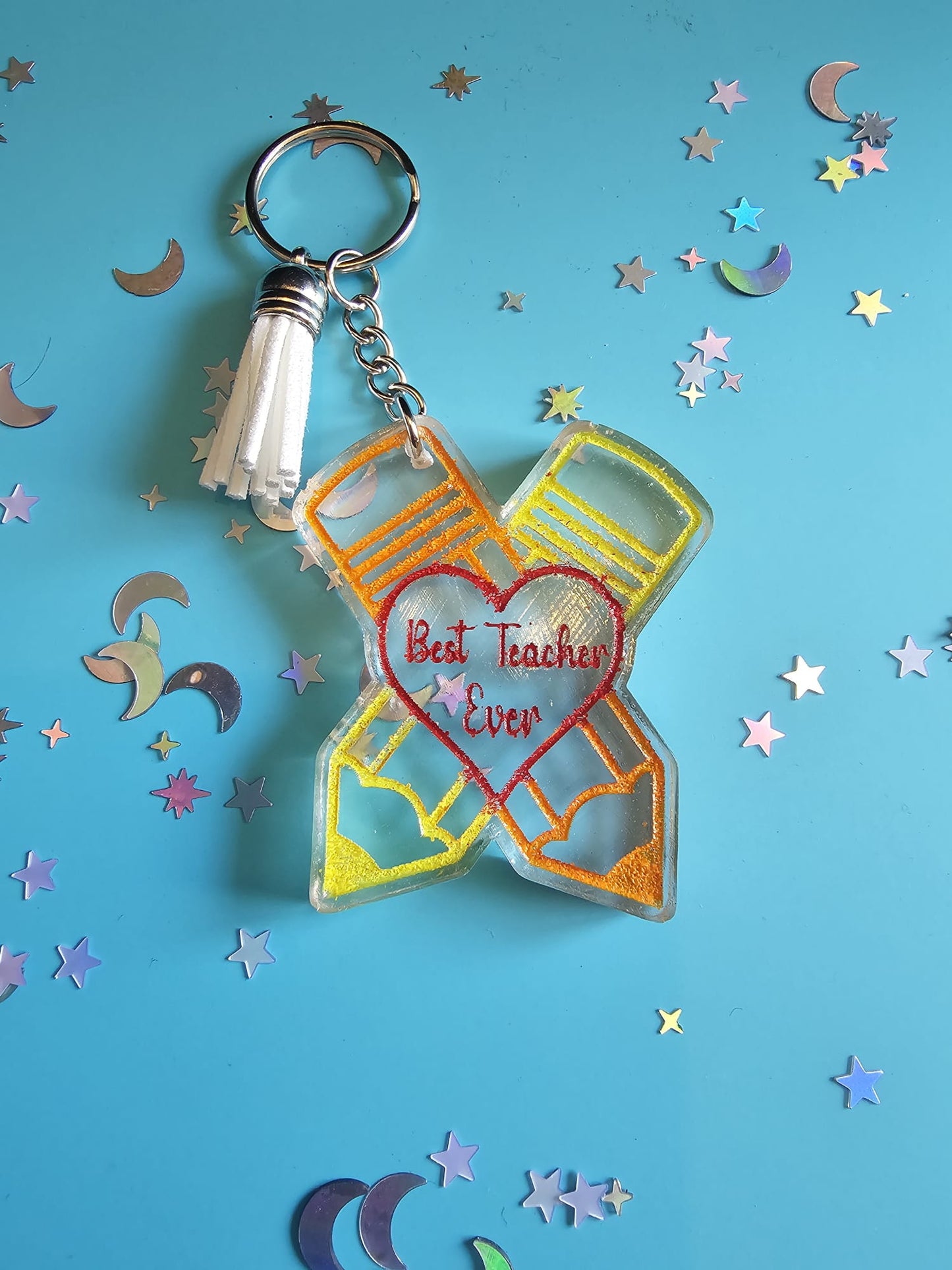 Best Teacher Ever Keyring gift